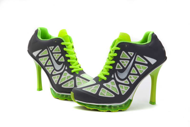 Amorti Nike Air femmes talons bottines gris vert (3)